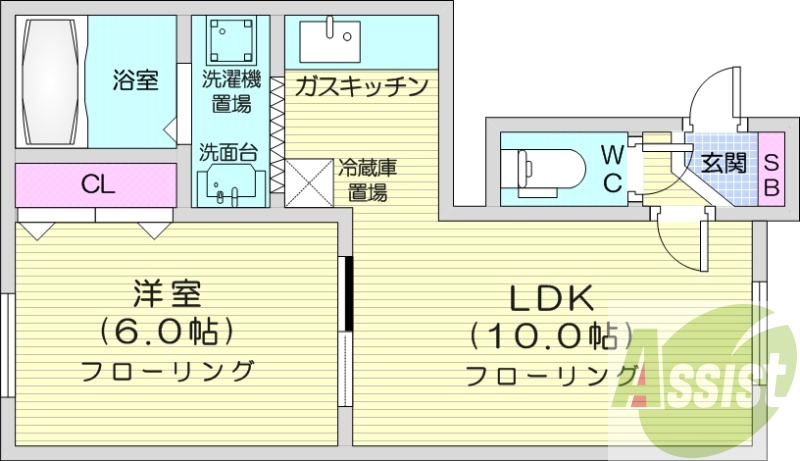 1階の間取り図