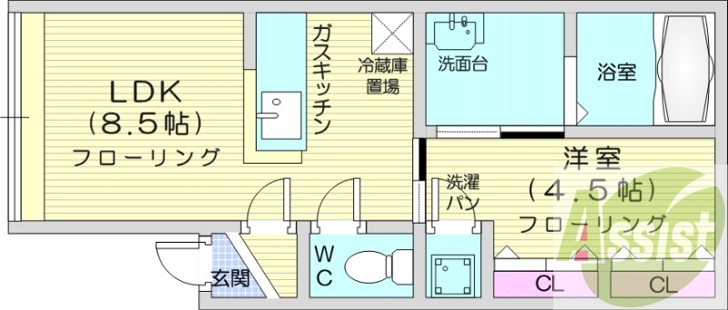 2階の間取り図