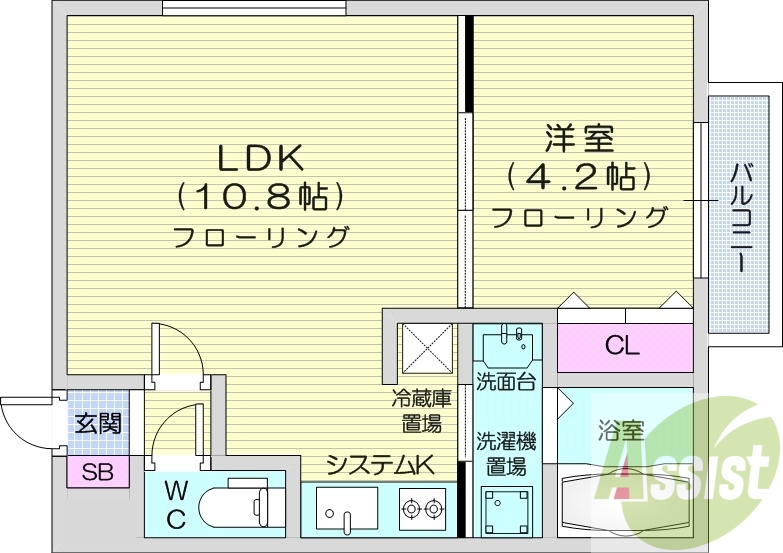 3階の間取り図