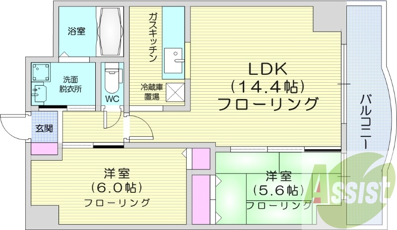 5階の間取り図