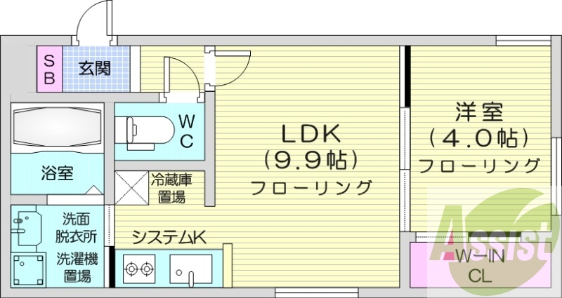 2階の間取り図