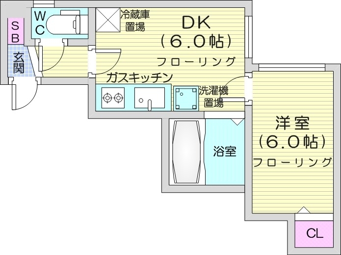 2階の間取り図