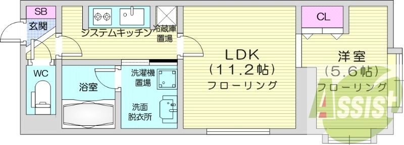 3階の間取り図