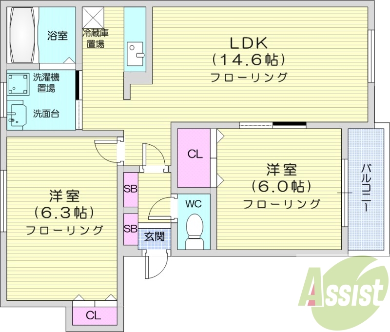 3階の間取り図