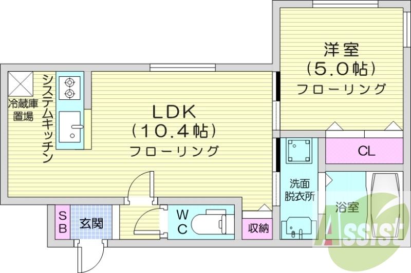 2階の間取り図
