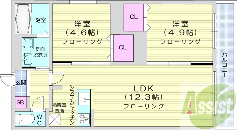 3階の間取り図