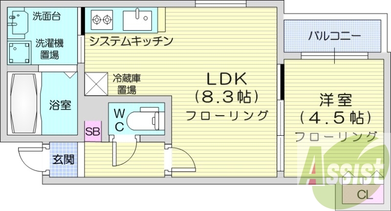2階の間取り図