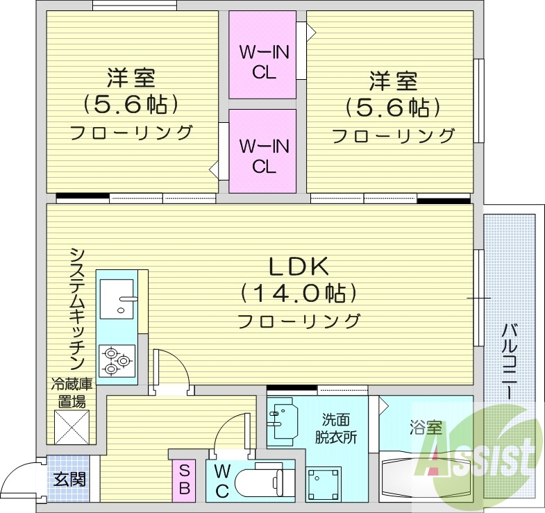 3階の間取り図