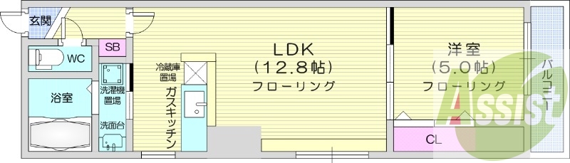 8階の間取り図