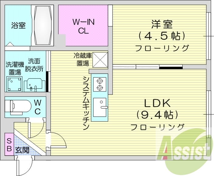 2階の間取り図
