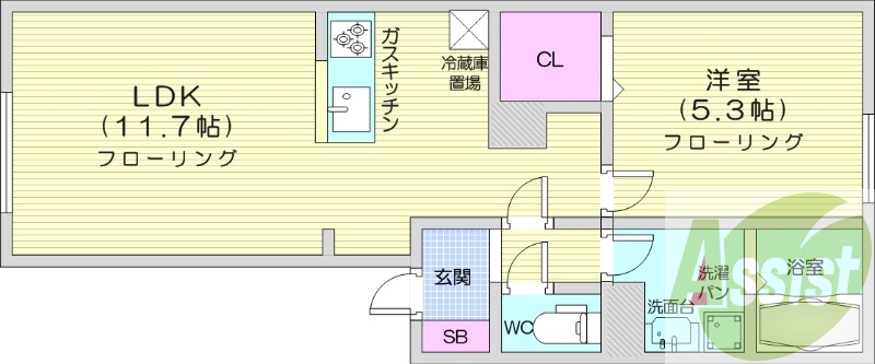 2階の間取り図
