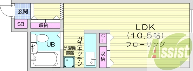 1K、収納スペース、クローゼット、シューズボックス
