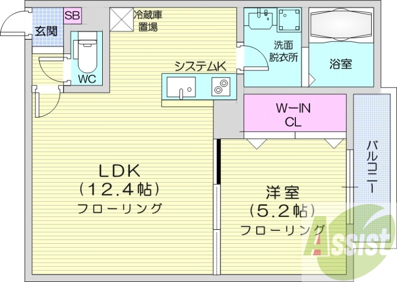5階の間取り図