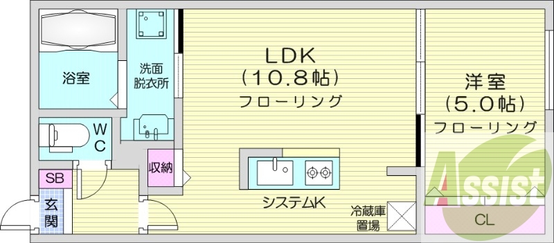 2階の間取り図