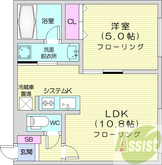 4階の間取り図