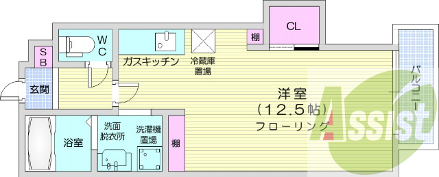 4階の間取り図