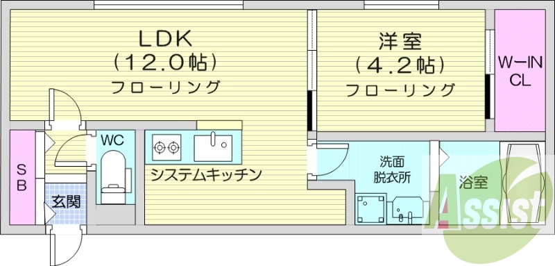 2階の間取り図