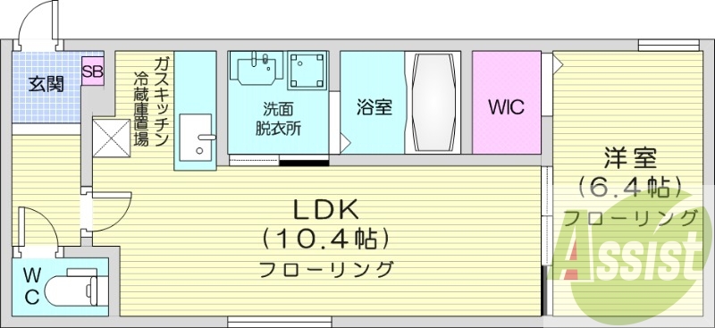 1LDK、エアコン、浴室乾燥機、追い焚き、ガスリミット
