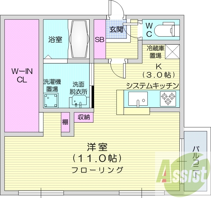 3階の間取り図