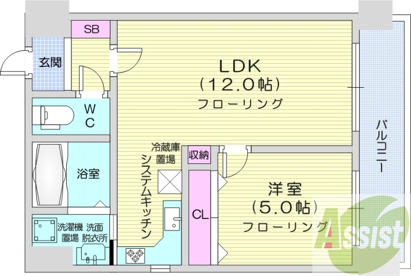 5階の間取り図