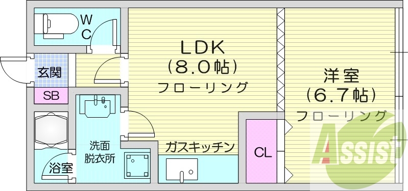 2階の間取り図