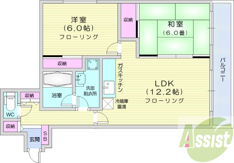 3階の間取り図