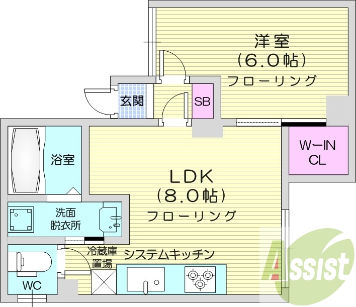 2階の間取り図