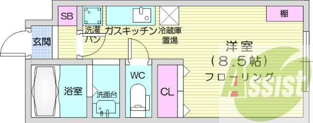 2階の間取り図