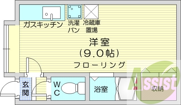 2階の間取り図