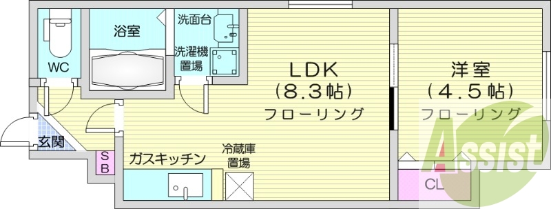 2階の間取り図