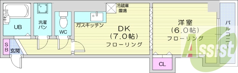 4階の間取り図