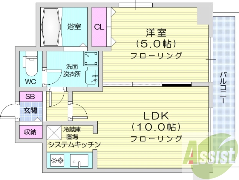 6階の間取り図