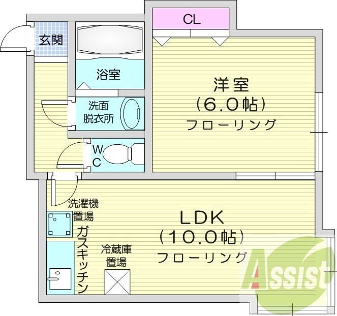 1階の間取り図