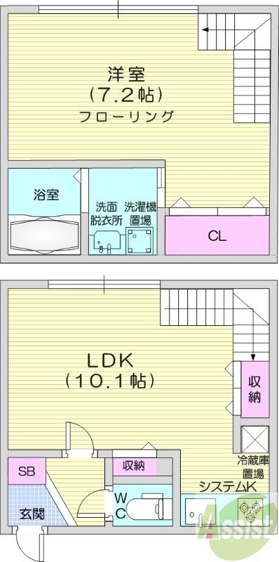 3階の間取り図