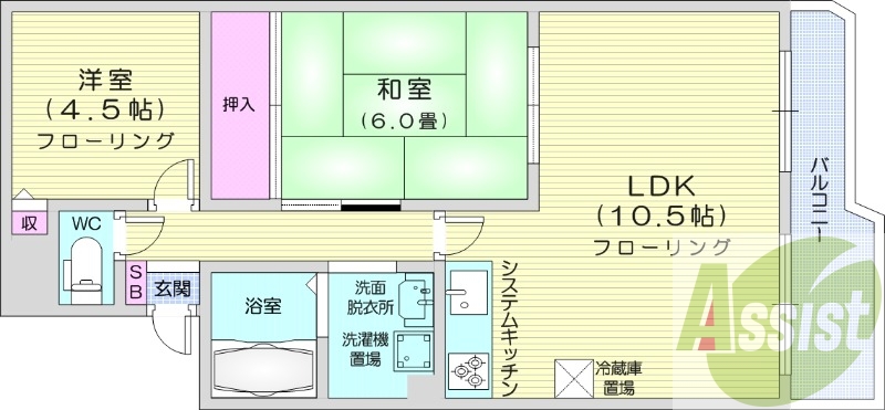 3階の間取り図
