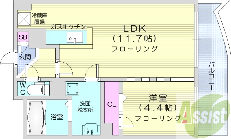 1LDK、エアコン、ペット可、オートロック