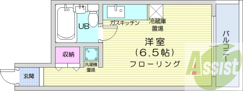 １K、デザイナーズ、ガスFF暖房、オートロック