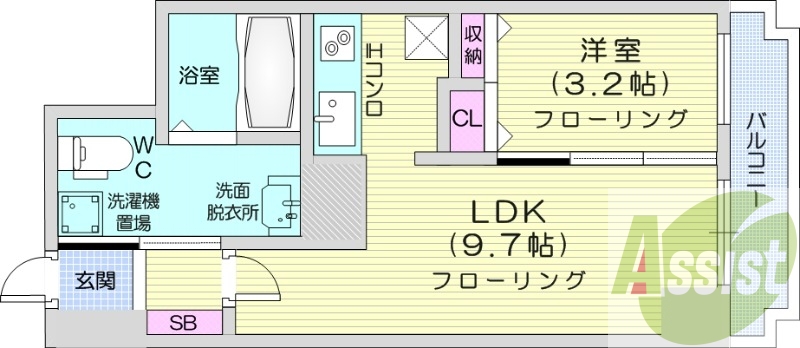 1LDK、オートロック、デザイナーズ、オール電化、IHコンロ