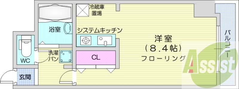 1R、TVインターホン、シャンドレ、ウォシュレット
