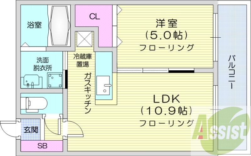 1LDK、エアコン、ネット無料、独立洗面台、シャワートイレ