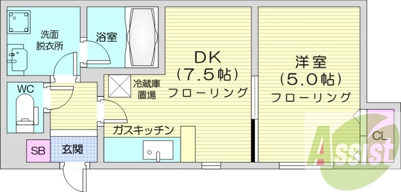 4階の間取り図