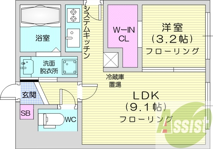 3階の間取り図