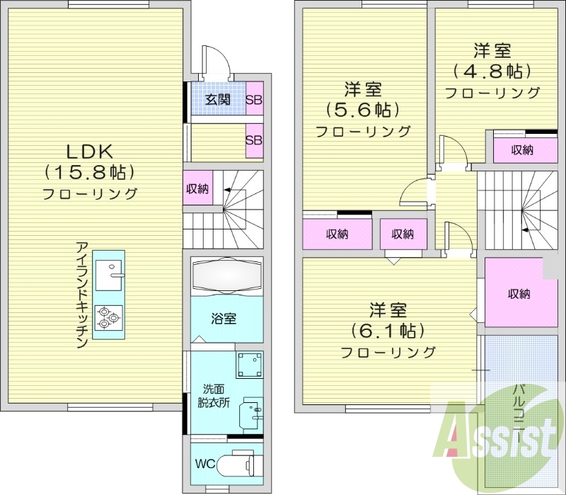 3LDK、灯油ボイラー、一坪バス、追い炊き機能