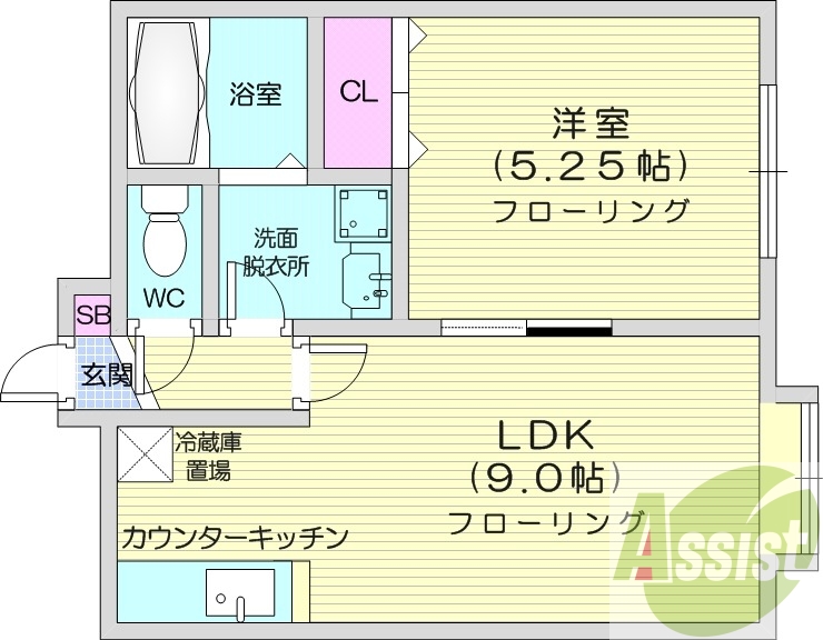 1LDK、エアコン、モニターホン、独立洗面台、灯油暖房