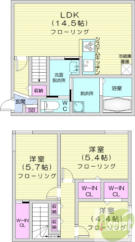 3LDK、エコジョーズ、システムキッチン、エアコン