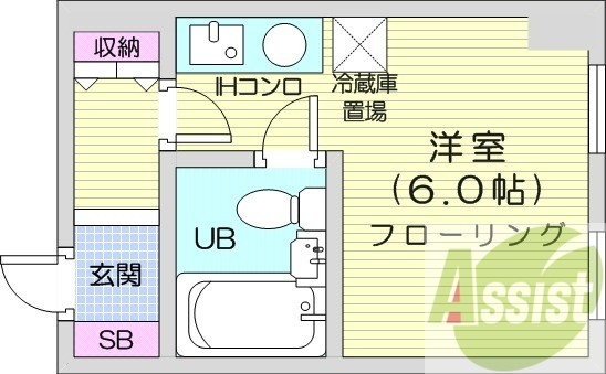 4階の間取り図