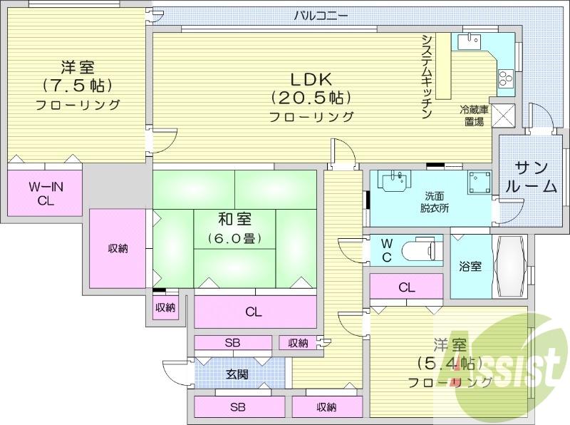 3LDK、食器洗い乾燥機、灯油ボイラー、追い焚き