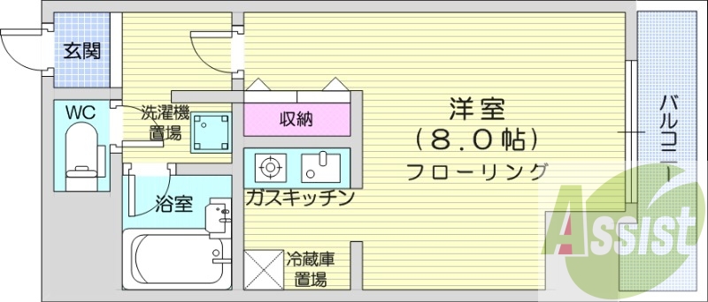 1R、TVインターホン、シャンドレ、ウォシュレット