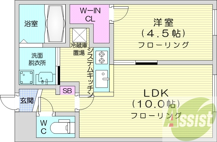 3階の間取り図