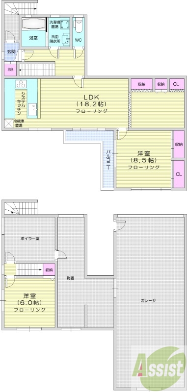 3LDK、エアコン、食器洗浄乾燥機、独立洗面台